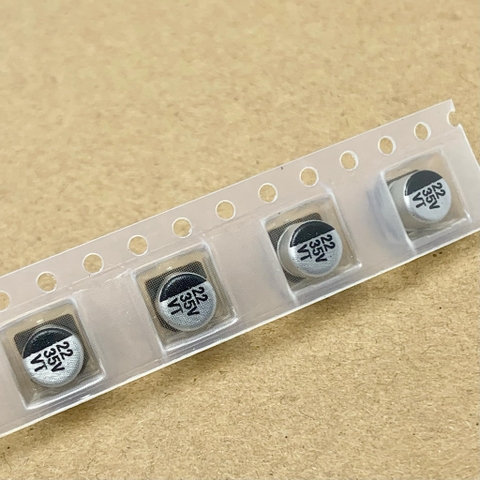 10 cái tụ nhôm SMD 22uF 35V 22uF35V kích thước 5x5.4mm