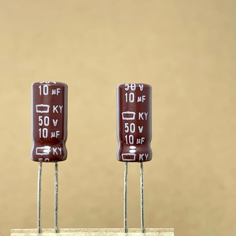 10 sản phẩm tụ điện hóa KY 10uF 50V 50V10uF 5x11MM tần số cao tuổi thọ cao