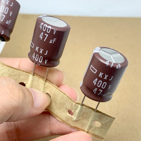 Tụ điện hóa 47uF 400V 400V47uF NCC KXJ 16x20mm