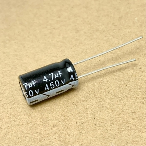 10 cái tụ hóa điện 4.7uF 450V 4.7uF450V ±20% kích thước 10x17mm