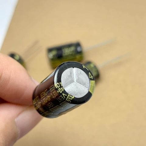 5 sản phẩm tụ điện hóa 10uF 450v 10uF450V ±20% kích thước 13x21mm