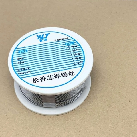 Cuộn dây hàn thiếc hàn không chì 63% thiếc 0.8mm khối lượng 100g