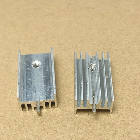 Tản nhiệt nhôm 25x15x10mm chuẩn bán dẫn TO-220