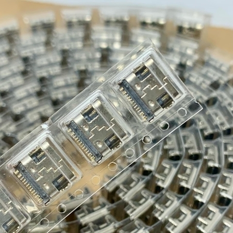 Jack rắc cổng sạc điện thoại 3.1 Ổ cắm SMD USB-3.1 Type-C giao diện truyền 6P HD cái 4 chân cố định 2 chiều