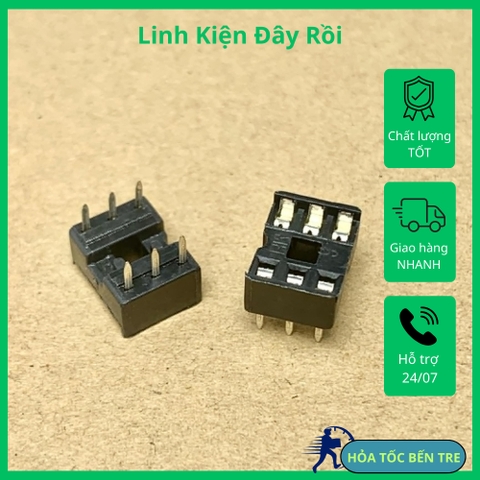 Đế cắm chân IC DIP-6 6PIN 6 chân