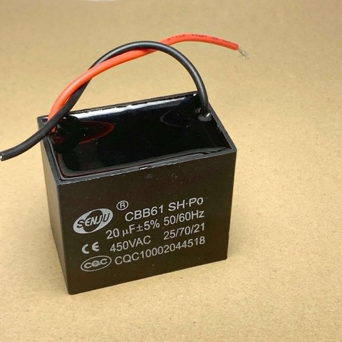 Tụ điện vuông CBB61 hãng Senju 450VAC từ 1uF đến 20uF