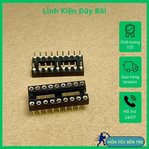Đế cắm IC 18 chân DIP-18 18P 18PIN chân đồng hàng tốt