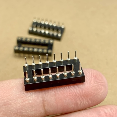 Đế cắm IC 16 chân DIP-16 16P 16PIN chân đồng hàng tốt