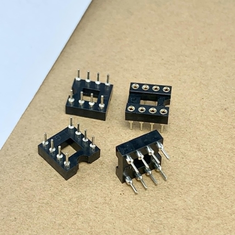 10 sản phẩm đế cắm IC 8 chân DIP-8 8P 8PIN chân đồng hàng tốt
