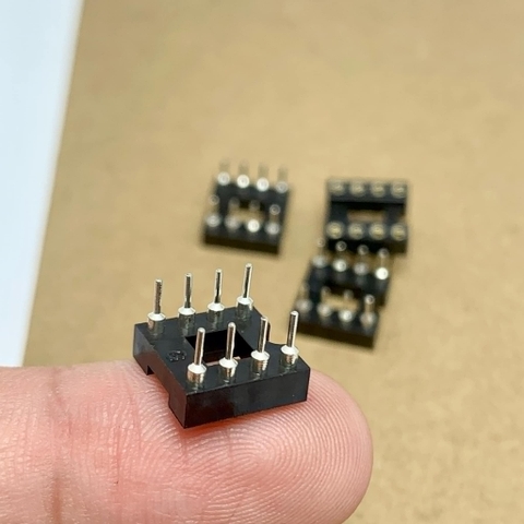 10 sản phẩm đế cắm IC 8 chân DIP-8 8P 8PIN chân đồng hàng tốt
