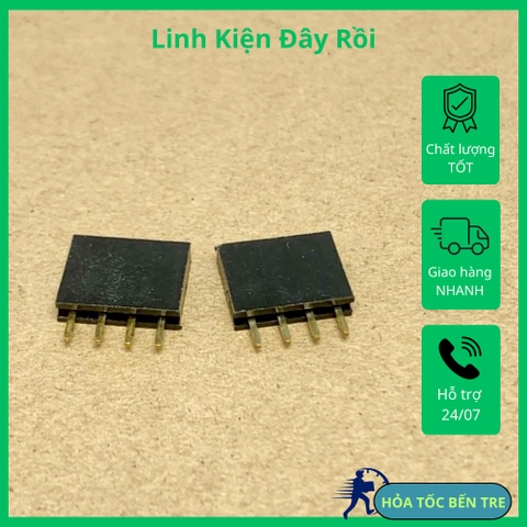 5 Cái Đế cắm lượt cái đơn 2.54MM 4P