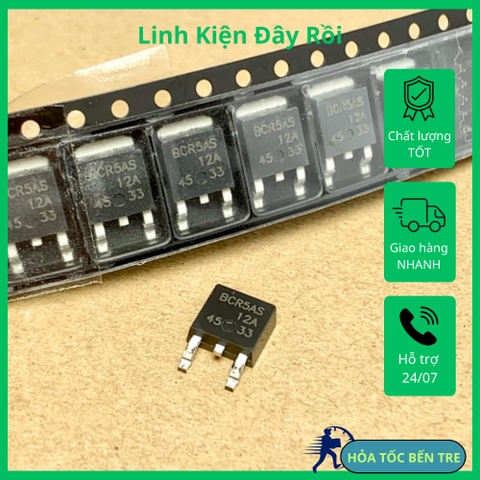 2 cái BCR5AS-12A BCR5AS 12 TRIAC 600V 5A TO-252