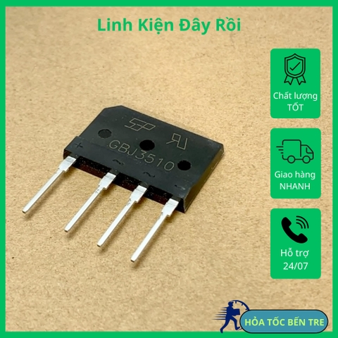 5 cái GBJ3510 GBJ 3510 DIODE cầu chỉnh lưu 1000V 35A