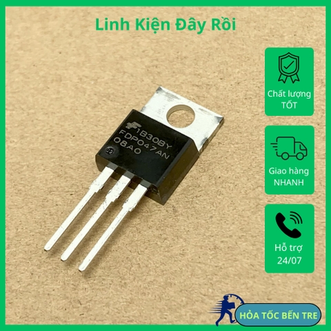 FDP047AN08A0 FDP047AN08AO MOSFET 75V 80A kênh N TO-220 chính hãng