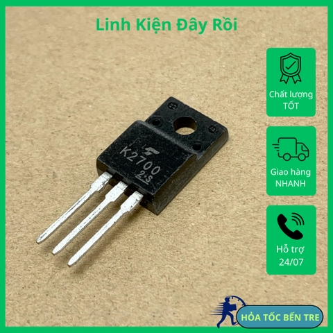 2SK2700 K2700 Mosfet 900V 3A 40W kênh N TO-220F