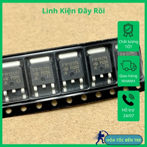 4 cái FR120N IRFR120N IRFR120NTRPBF Mosfet 100V 9.4A kênh N TO-252-3 chính hãng