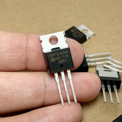 2 cái IRF540N IRF540N Mosfet 100V 33A kênh N TO-220 chính hãng