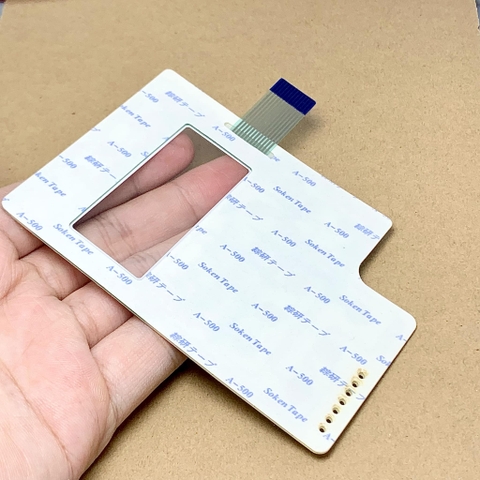 Miếng dán bàn phím màn hình máy may 1 kim QIXING PS xanh dương cáp trái