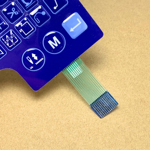 Miếng dán màn hình bàn phím máy may 1 kim Juki 7000A xanh dương