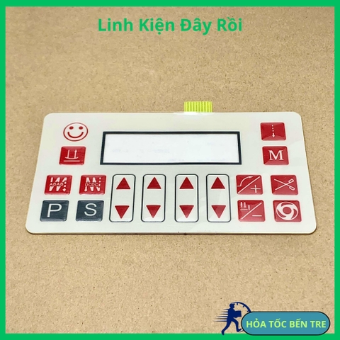 Miếng dán bàn phím màn hình máy may 1 kim Trung Quốc màu đỏ