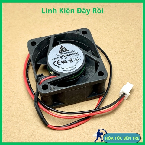 Quạt tản nhiệt EFB0424HHD 24Vdc 0.12A 2 dây 40x40x20mm