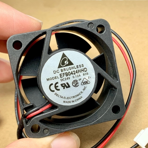 Quạt tản nhiệt EFB0424HHD 24Vdc 0.12A 2 dây 40x40x20mm