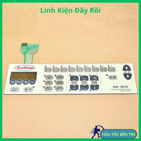 Miếng dán màn hình bàn phím máy may 1 kim SUNTAR KM-2070