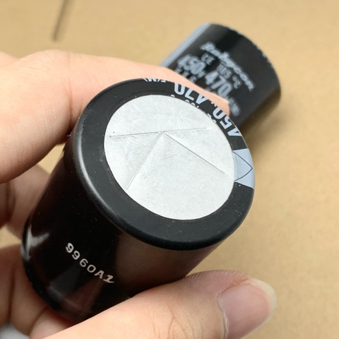 Tụ điện hóa 470uF 450V 450V470uF VXG 105 hãng RUBYCON 35x45mm