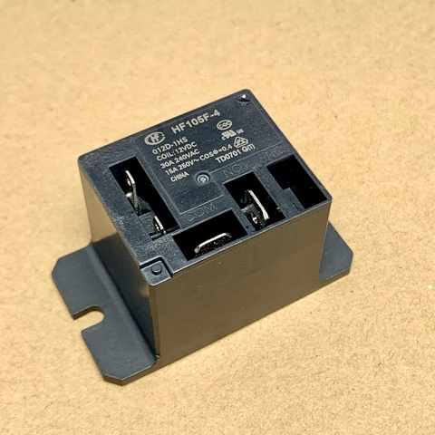 JQX-105F-4-012D-1HS HF105F-4-012D-1HS  RELAY ROLE 240VAC 30A cuộn dây 12VDC 4 chân