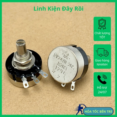 Chiết áp biến trở một vòng núm vặn thang đo RV24YN20S B203 20KR 20Kohm