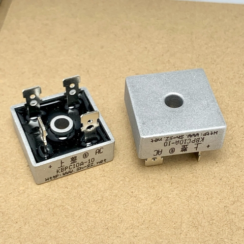 KBPC1010 KBPC 1010 KBPC10A-10 Diode Cầu Chỉnh Lưu 10A 1000V kích thước 28x28x21mm