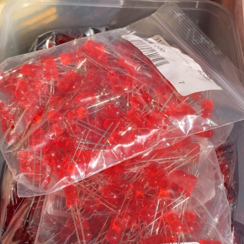 10 SẢN PHẨM bóng đèn led đỏ ánh sáng đỏ kích thước 5mm