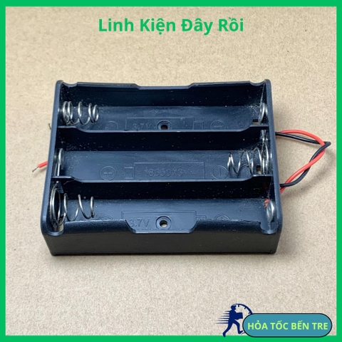 Hộp đế đựng PIN 3.7V 18650 3PIN 3 ngăn