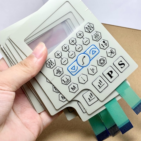 Miếng dán bàn phím xanh dương dán màn hình máy may 1 kim QIXING PS xanh dương