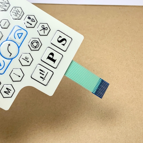 Miếng dán bàn phím xanh dương dán màn hình máy may 1 kim QIXING PS xanh dương