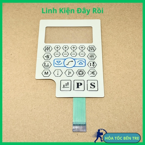 Miếng dán bàn phím xanh dương dán màn hình máy may 1 kim QIXING PS xanh dương