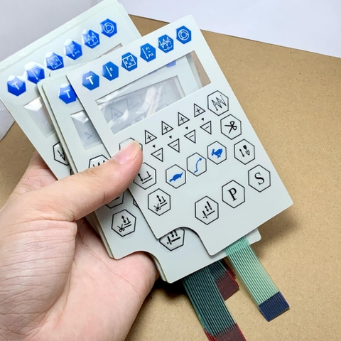 Miếng dán bàn phím màn hình máy may Hulong xanh dương