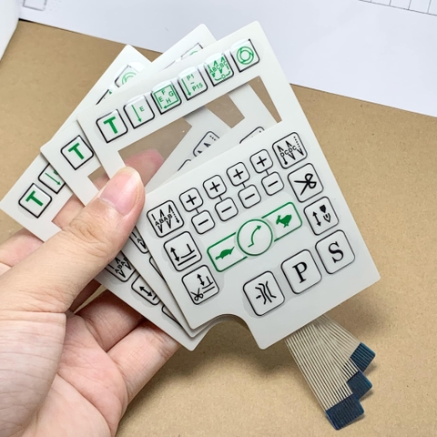 Miếng dán bàn phím màn hình máy may 1 kim QIXING HULONG PS xanh lá cam