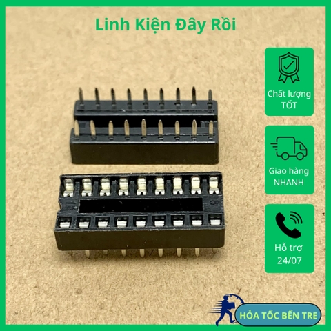 Đế cắm chân IC DIP-18 18PIN 18 chân