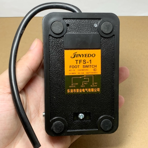 Công tắc bàn đạp chân con cóc TFS-1 380VAC 10A 3 dây COM NO NC