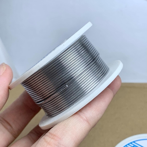 Cuộn dây hàn thiếc hàn không chì 45% thiếc 0.8mm khối lượng 50g