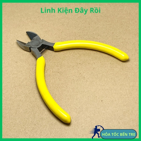 Kìm cắt linh kiện cán nhựa vàng