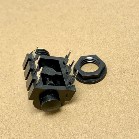 Jack âm micro ổ cắm ba lõi cái ngang 6.35mm kích thích lỗ 10.5mm