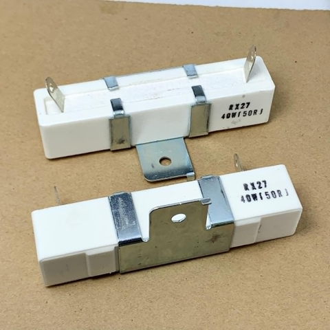 Điện trở sứ 40W 51ohm 60ohm 68ohm 75ohm 100ohm 150ohm 160ohm 90x18x18mm