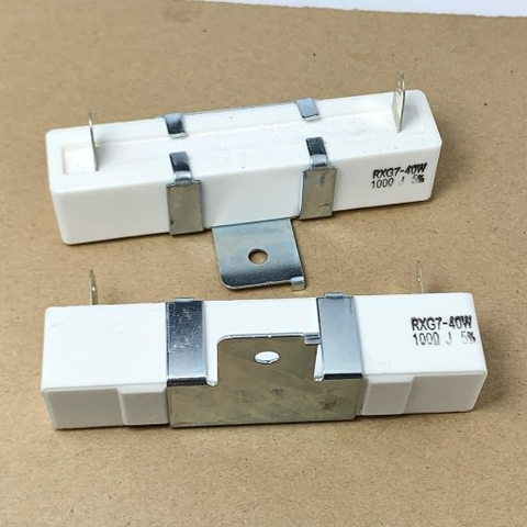 Điện trở sứ 40W 51ohm 60ohm 68ohm 75ohm 100ohm 150ohm 160ohm 90x18x18mm