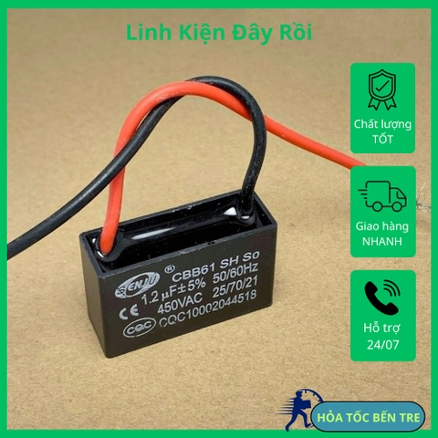 Tụ điện vuông CBB61 hãng Senju 450VAC từ 1uF đến 20uF