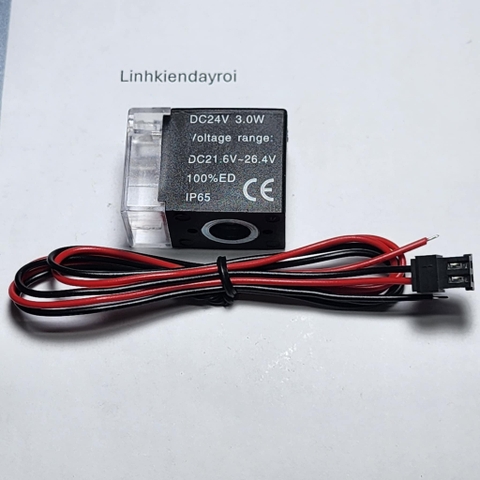 Van khí nén van điện từ DC24V 3.0W IP65 lỗ 8mm