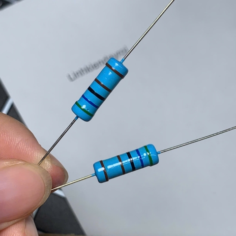 5 cái điện trở vòng màu 3W 5.6KR 5.6Kohm 5KR6 562