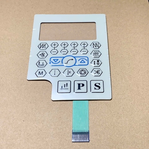 Miếng dán bàn phím xanh dương dán màn hình máy may 1 kim QIXING PS xanh dương