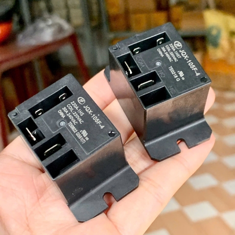 JQX-105F-4-220A-1HS HF105F-4-220A-1HST RELAY ROLE máy nước nóng 220VAC 30A 4 chân